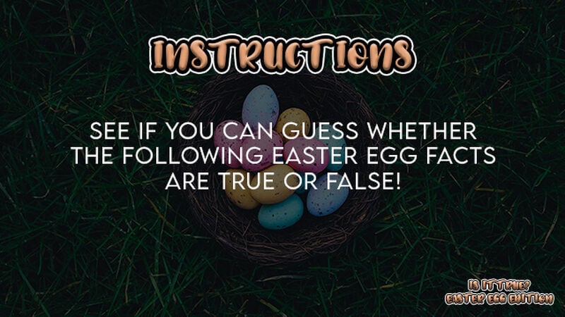 Is It True? Easter Egg Edition